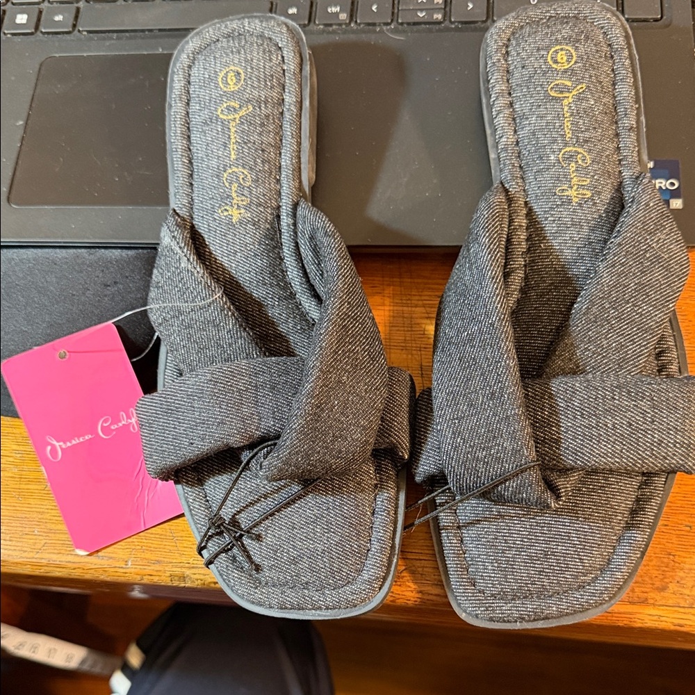Charcoal Twisted Slide Loafers - Women's Flats